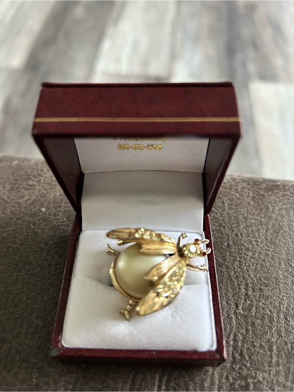 4/$100 Gold-Tone Pearl Bee Brooch - Women Jewelry